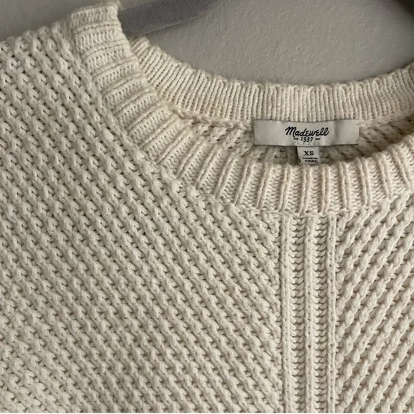 Madewell Cream Crew Neck Sweater - Picture 3 of 7